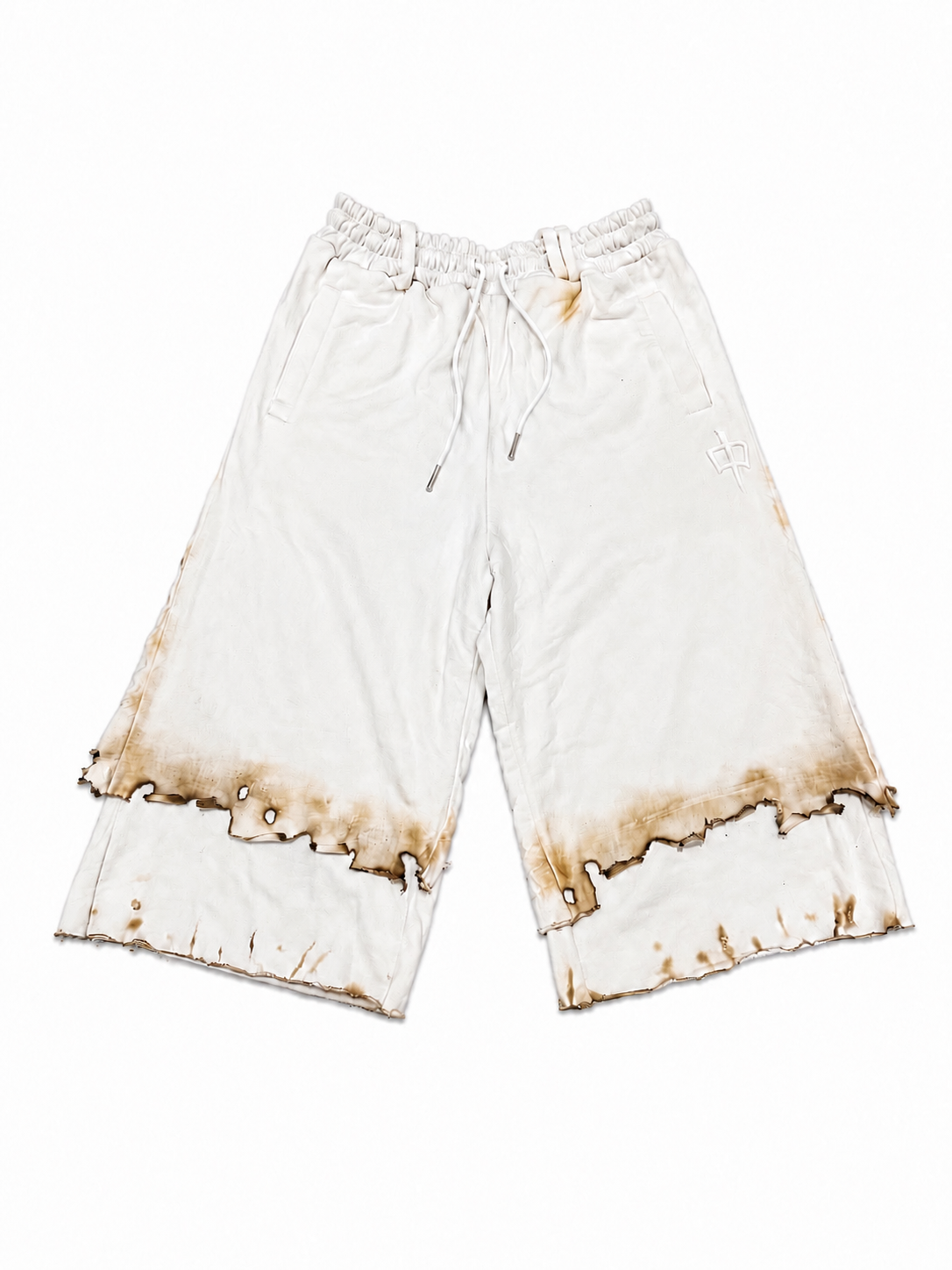 TC-flames-‘double-layers-3q-sweatpantsoffwhite